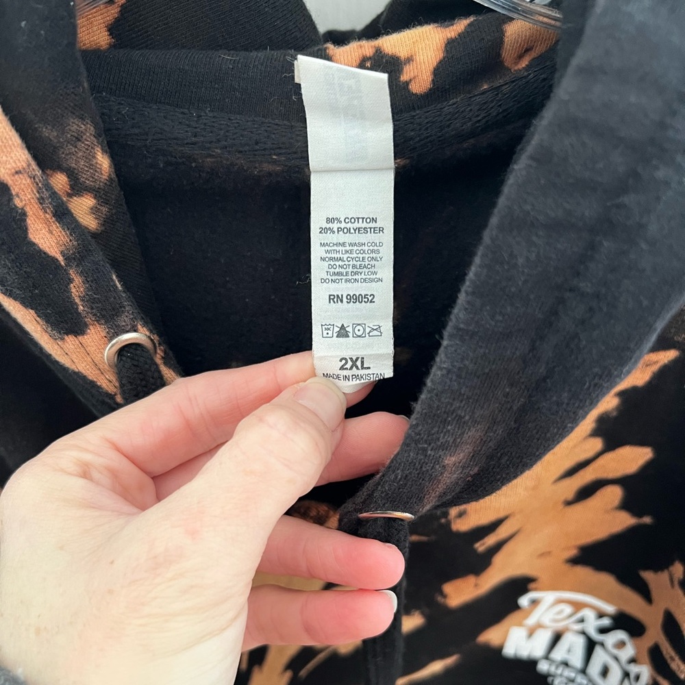 Texas Made Bleached Hoodie View 2